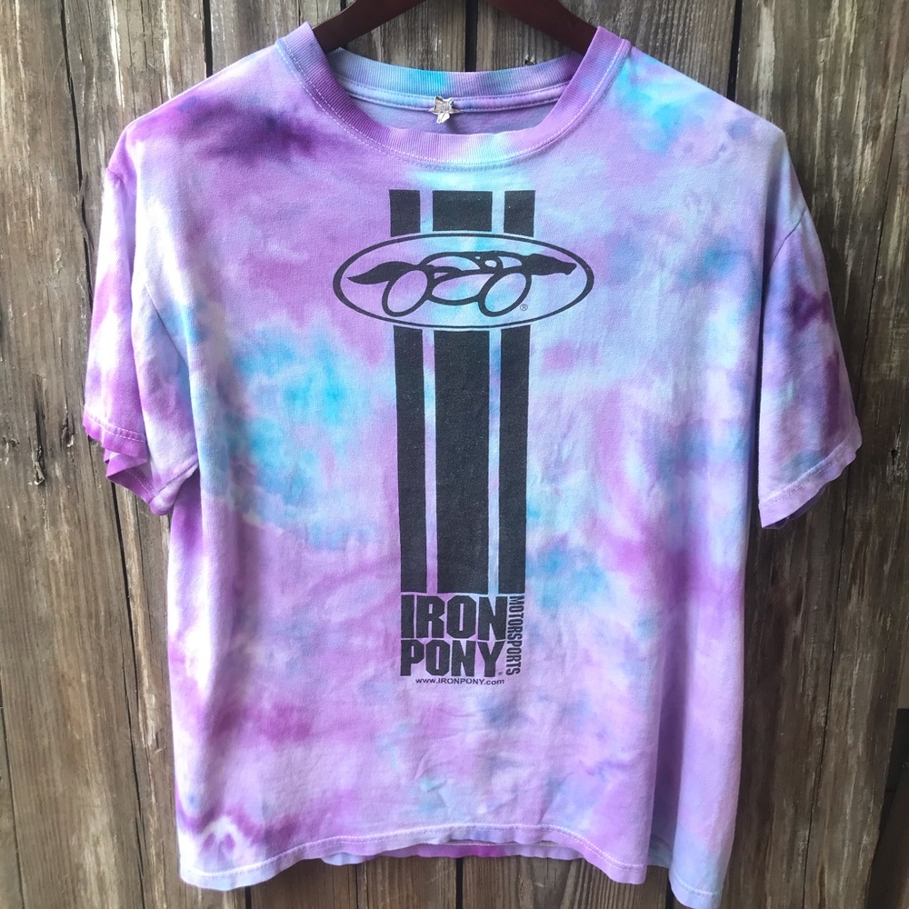 Iron Pony Ice Dye Tee M